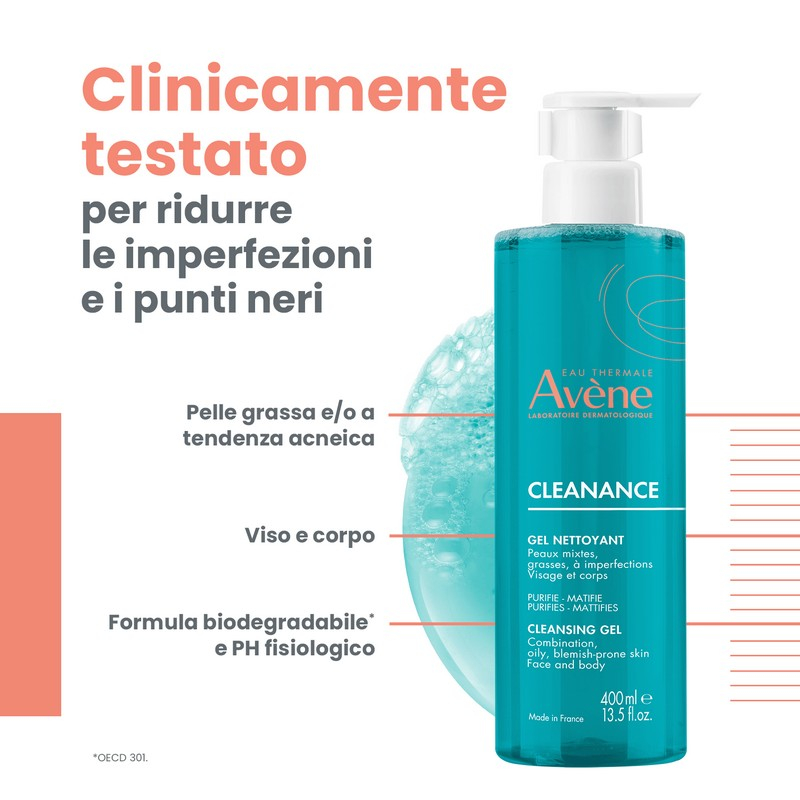 Eau Thermale Avène Cleanance Gel Detergente 400 ml Eau Thermale Avène Cleanance Gel Detergente 400 ml