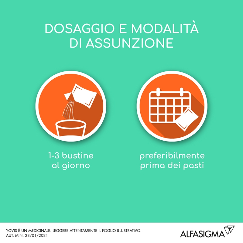 Yovis 1g, 300 Miliardi di fermenti lattici vivi, probiotici in granulato per sospensione orale 10 bustine Yovis 1g, 300 Miliardi di fermenti lattici vivi, probiotici in granulato per sospensione orale 10 bustine
