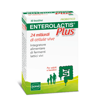 Enterolactis Plus Bustine, Integratore Alimentare con Fermenti lattici, probiotici L,Casei DG, 24 Miliardi Cellule Vive, Con Fruttosio, Senza Glutine e Lattosio, 10 Bustine da Sciogliere in Acqua Enterolactis Plus Bustine, Integratore Alimentare con Fermenti lattici, probiotici L,Casei DG, 24 Miliardi Cellule Vive, Con Fruttosio, Senza Glutine e Lattosio, 10 Bustine da Sciogliere in Acqua