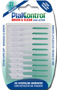 PlakKontrol Brush Clean Implunt Scovolino Interdentale 40 Pezzi PlakKontrol Brush Clean Implunt Scovolino Interdentale 40 Pezzi