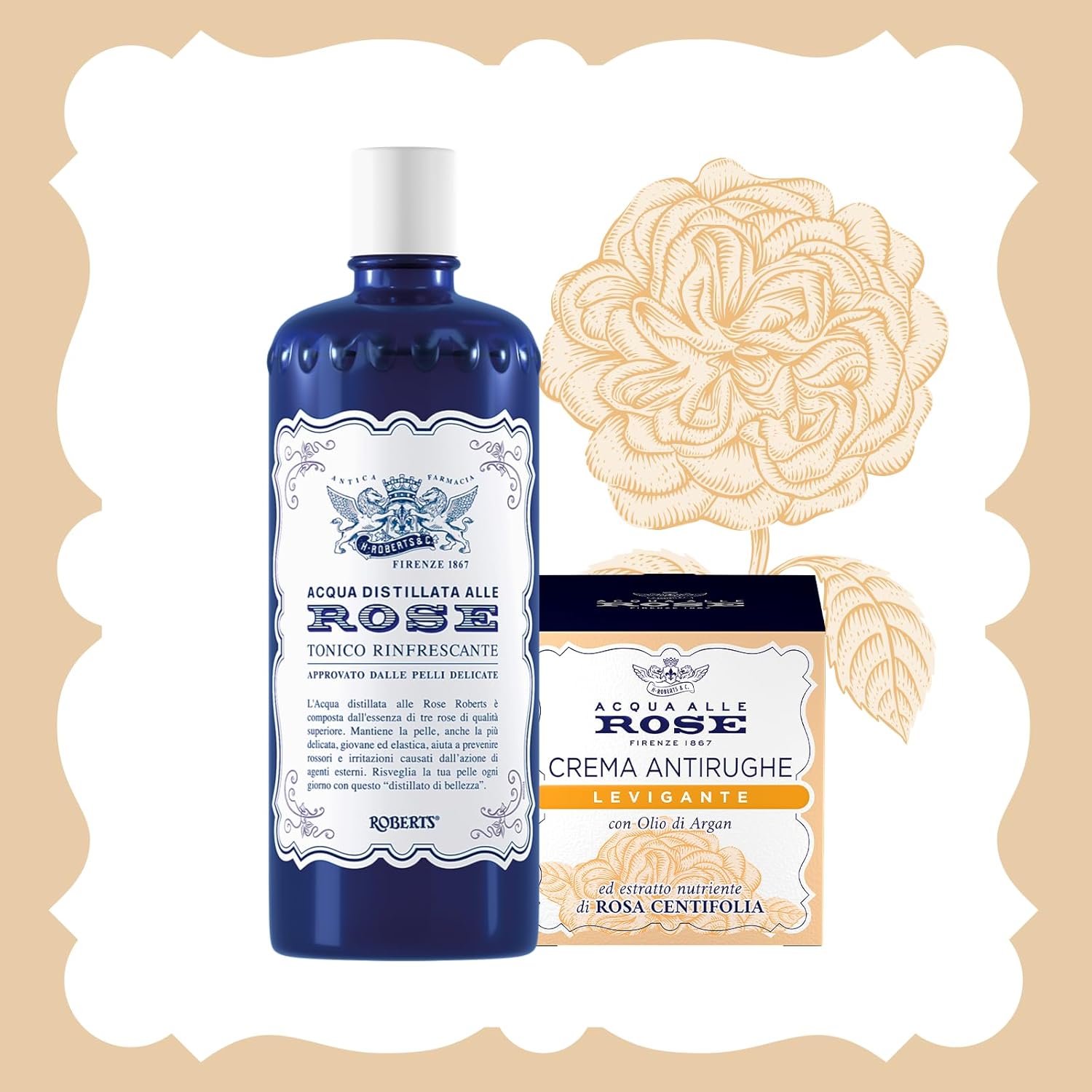 Acqua Alle Rose - Crema Antirughe Levigante Viso 50 ml