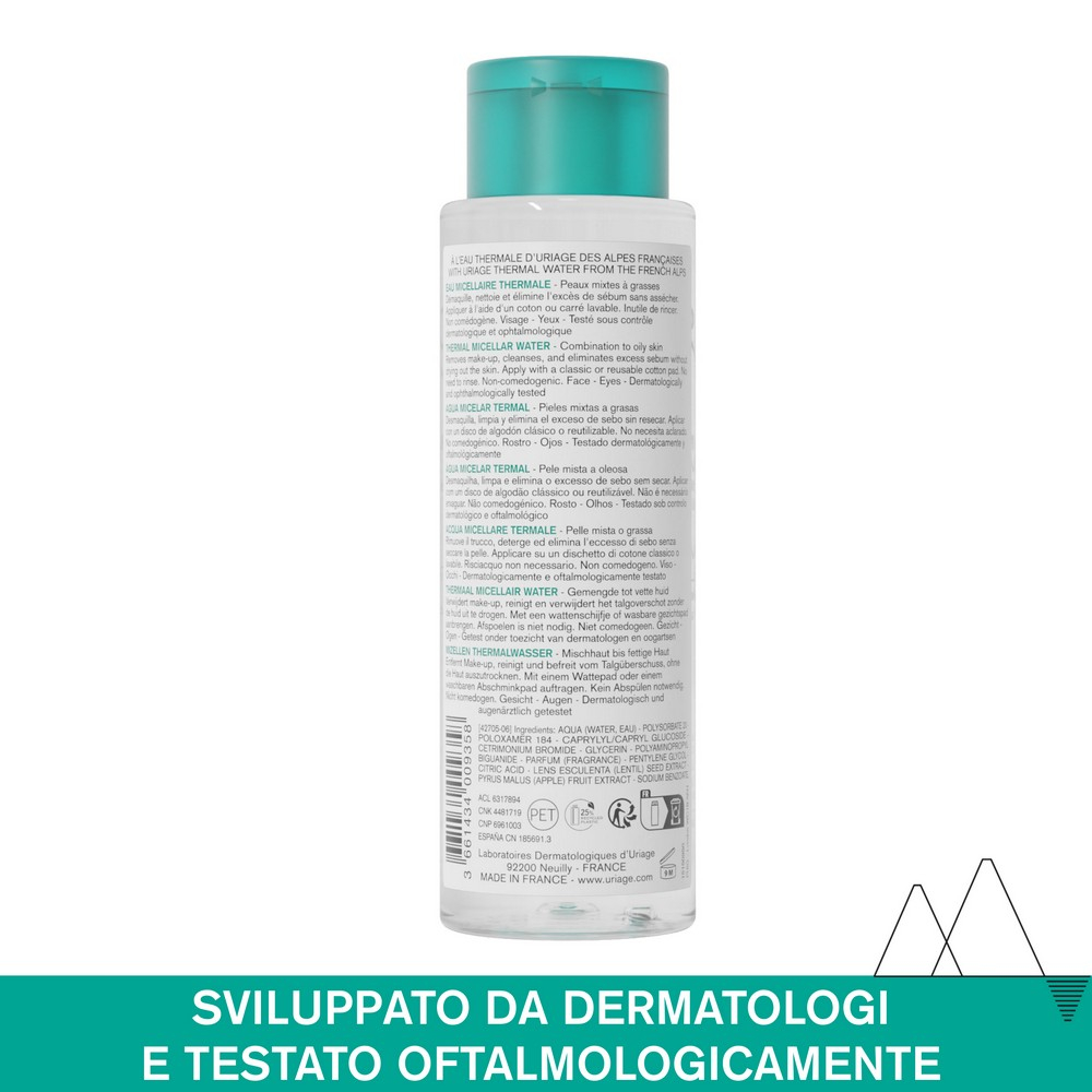 Uriage Acqua micellare termale per pelle da mista a grassa - 250ML Uriage Acqua micellare termale per pelle da mista a grassa - 250ML