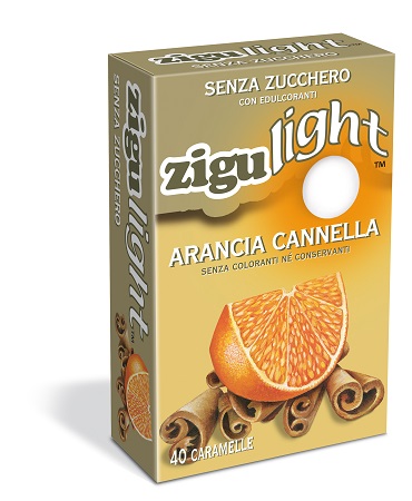 ZIGULIGHT ARANCIA CANNELLA 40 CARAMELLE 40 G ZIGULIGHT ARANCIA CANNELLA 40 CARAMELLE 40 G