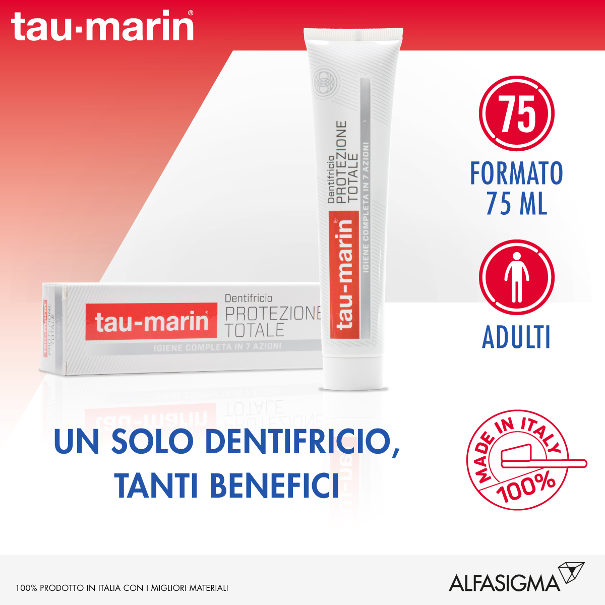 Tau-Marin Dentifricio Protezione Totale 75 ml Tau-Marin Dentifricio Protezione Totale 75 ml