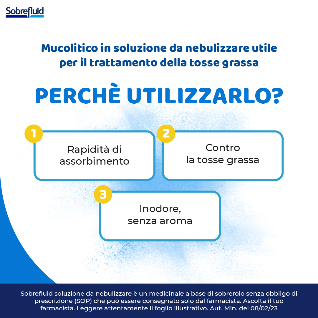 SOBREFLUID SOLUZIONE DA NEBULIZZARE PER AEROSOL 10 FIALE 40 MG/3 ML