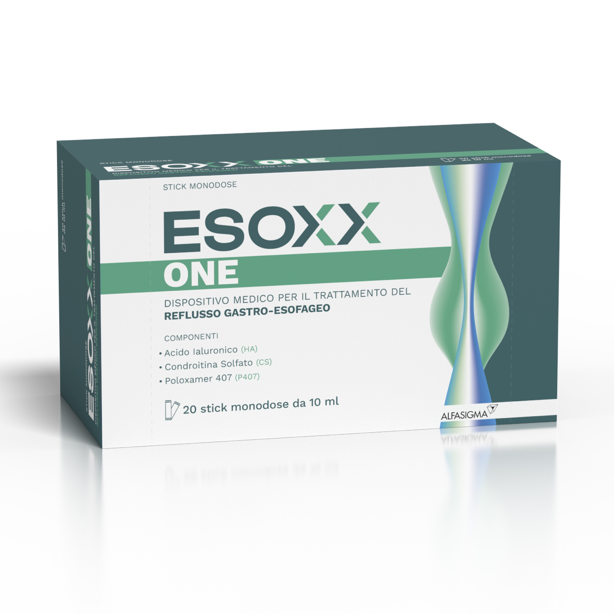 Esoxx One -  Rimedio reflusso gastroesofageo e bruciore di stomaco - 20 Stick