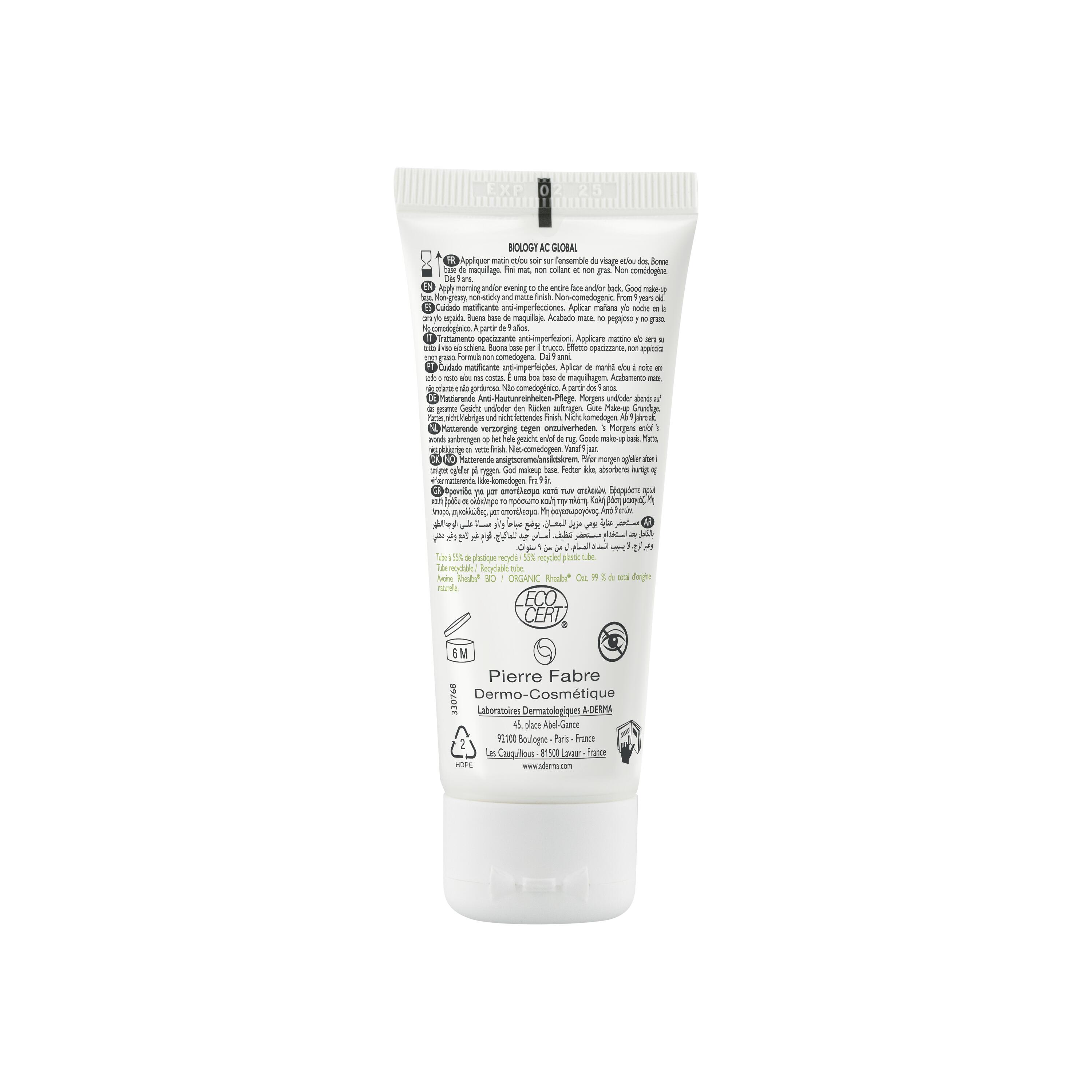 A-Derma Biology - Trattamento Anti-Imperfezioni Opacizzante 40 ml