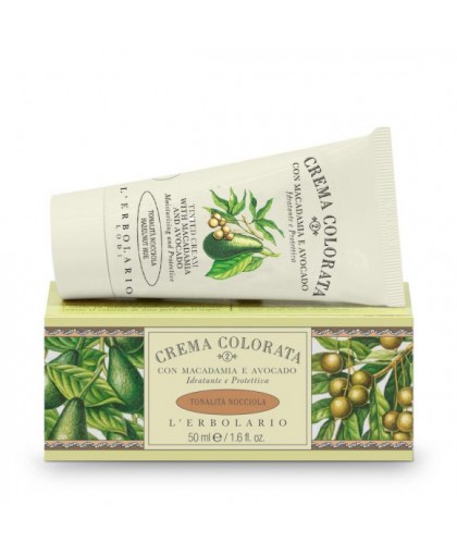 L'Erbolario Crema Colorata con Macadamia e Avocado – (nr. 2) tonalità Nocciola 50ml