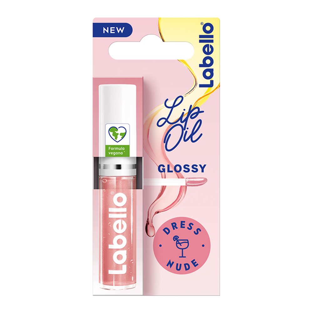 Labello Lip Oil Effetto Glossy – Dress Nude 5.5 ml, Lucidalabbra colorato, volumizzante e idratante Labello Lip Oil Effetto Glossy – Dress Nude 5.5 ml, Lucidalabbra colorato, volumizzante e idratante