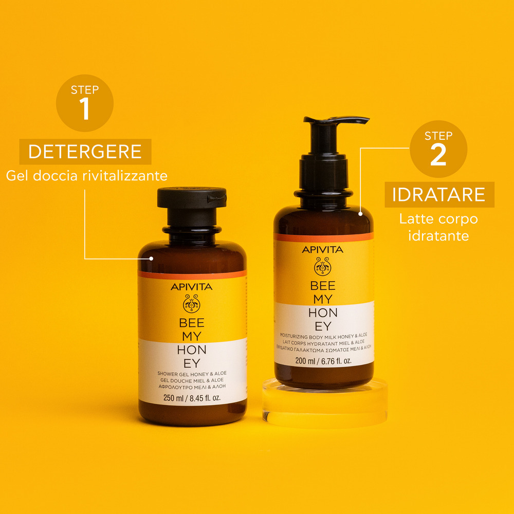 Apivita Bee My Honey - Latte Corpo Idratante E Nutriente Con Aloe E Miele 200 ml