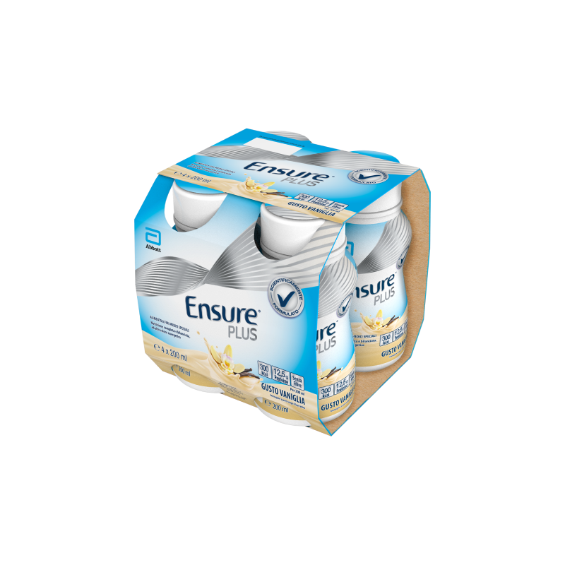 Ensure Plus Alimento a Fini Medici Speciali Ipercalorico Vaniglia 4x200ml