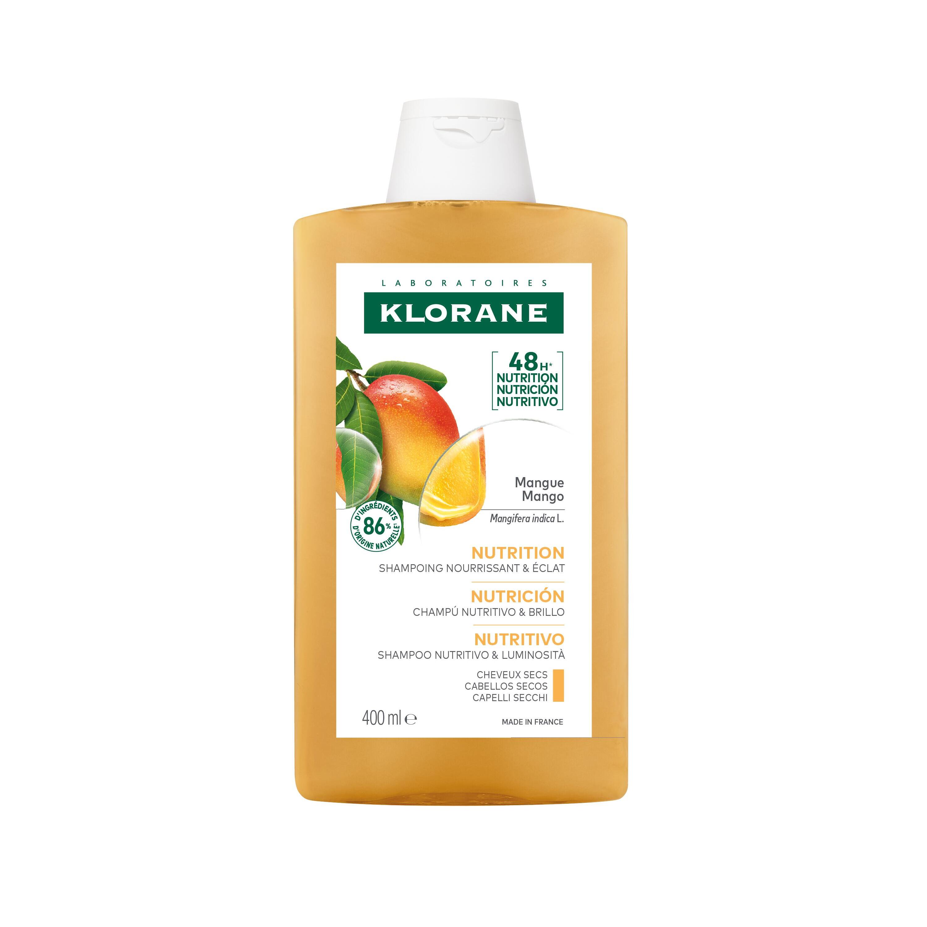 Klorane - Shampoo Nutritivo Al Mango Per Capelli Secchi 400 ml