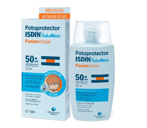 Isdin Fotoprotector Pediatrics Fusion Water SPF 50+ - Protezione solare viso per bambini - 50 ml Isdin Fotoprotector Pediatrics Fusion Water SPF 50+ - Protezione solare viso per bambini - 50 ml
