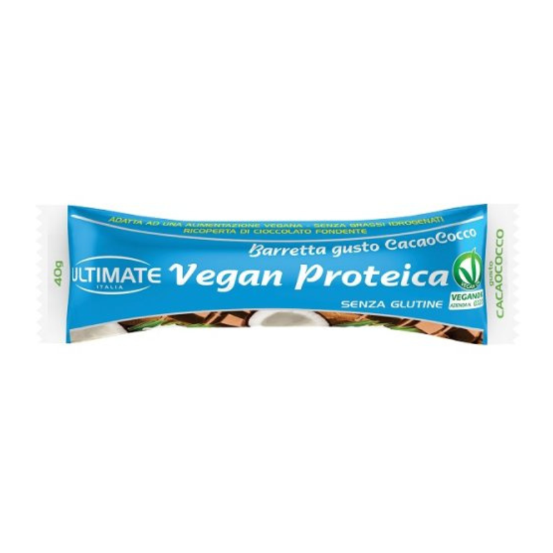 Ultimate Italia - Barretta Proteica Vegana Gusto Cacao E Cocco 40 g