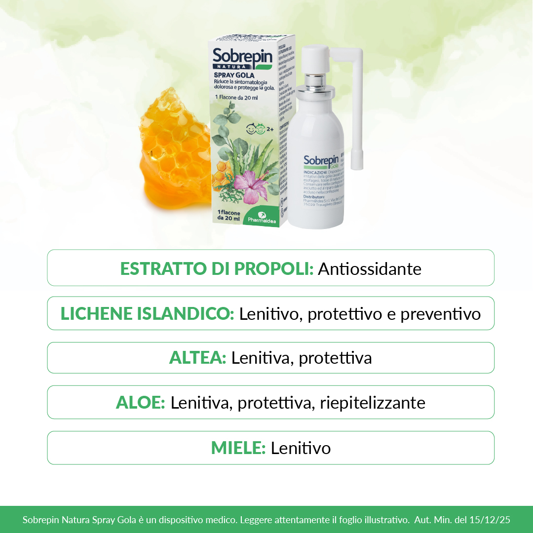 Sobrepin Natura - Spray Per La Gola 20 ml