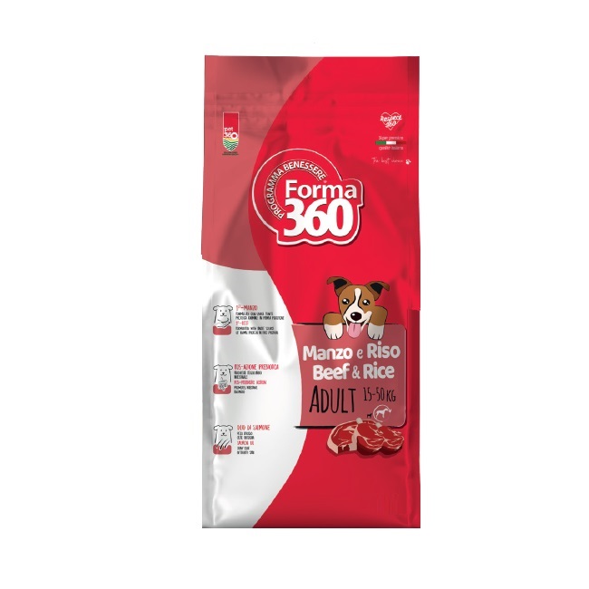 PET360 FORMA360 CANE ADULT MANZO RISO 3KG
