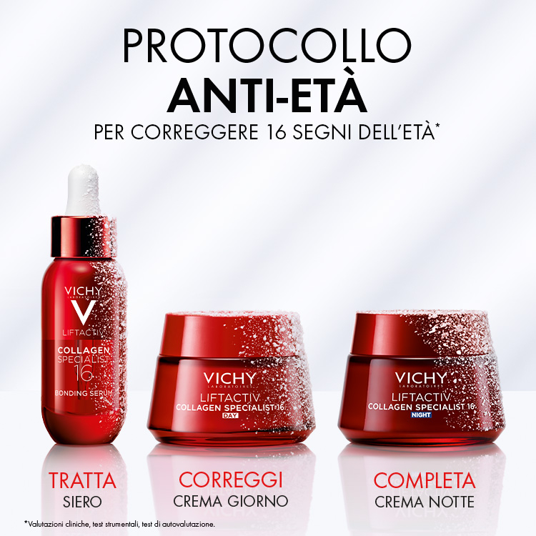 Vichy Cofanetto Spa Protocollo Antietà Liftactiv Collagen Specialist 16 Siero 30ml + Crema Giorno 15ml + Crema Notte 15ml