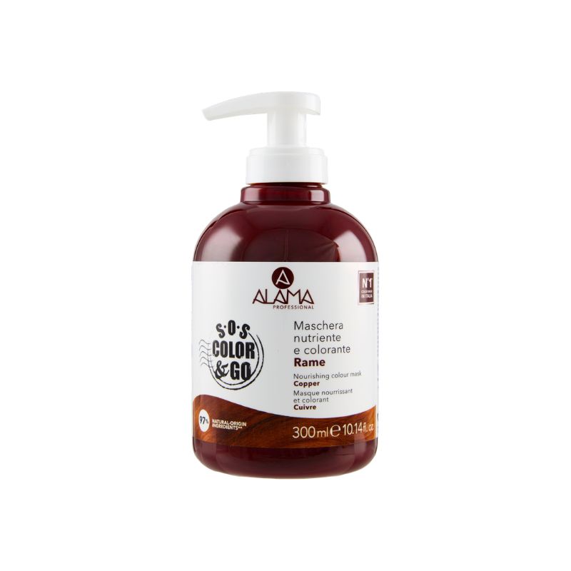 Alama Sos Color & Go - Maschera Nutriente Colorante Per Capelli Tonalità Rame 300 ml