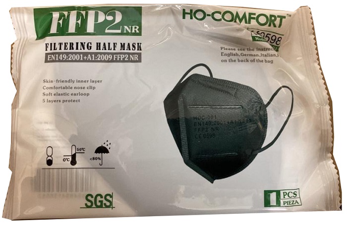 MASCHERINA FFP2 NERE HO-COMF 25P