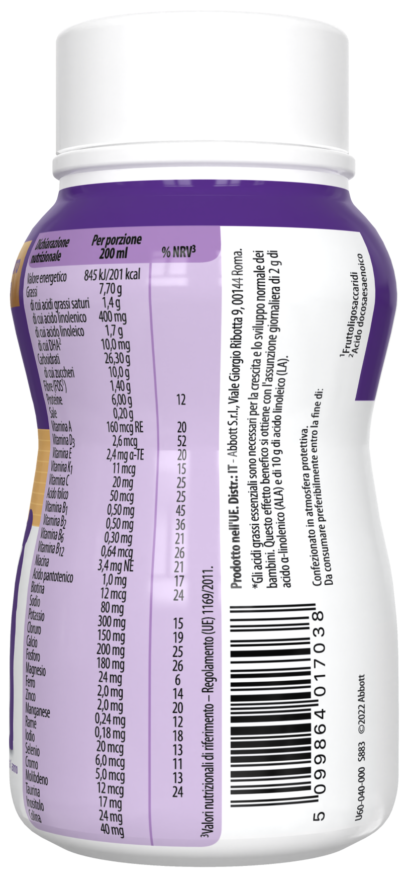 Pediasure Crescita e Sviluppo Drink 4x200ml vaniglia 