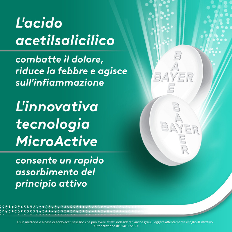 Aspirina Dolore e Infiammazione, Antidolorifico e Antinfiammatorio, contro Dolori Muscolari e Articolari, Cervicale, Mal di Testa, Mal di Schiena, 8 Compresse Rivestite Aspirina Dolore e Infiammazione, Antidolorifico e Antinfiammatorio, contro Dolori Muscolari e Articolari, Cervicale, Mal di Testa, Mal di Schiena, 8 Compresse Rivestite