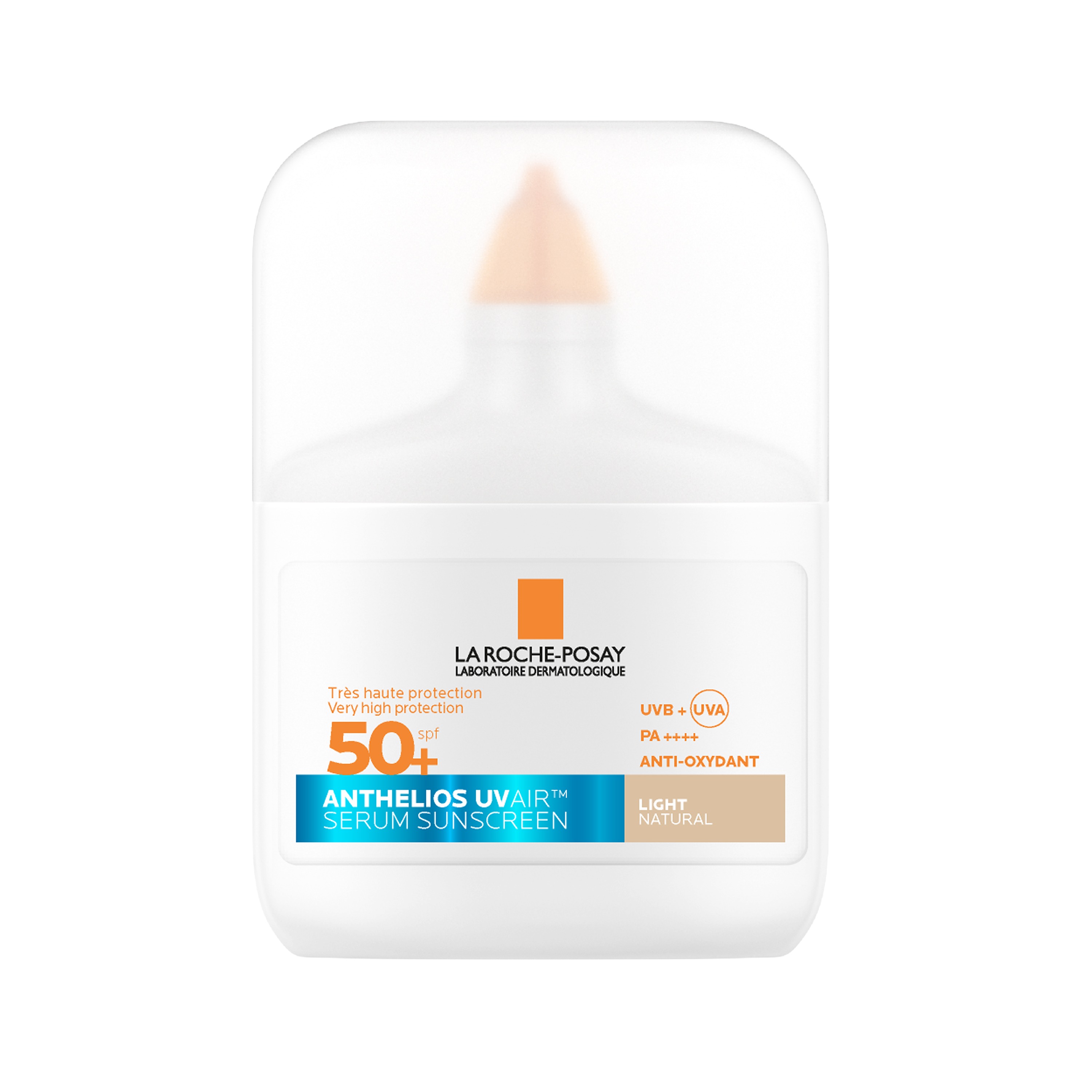 La Roche-Posay - Anthelios Uvair Serum Sunscreen SPF50+ Viso 50 ml - Tonalità Chiara