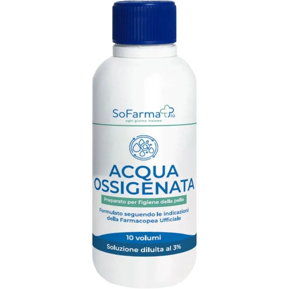 SoFarmaPiù Acqua Ossigenata 10 Volumi Perossido d'Idrogeno Diluita al 3% 250ml