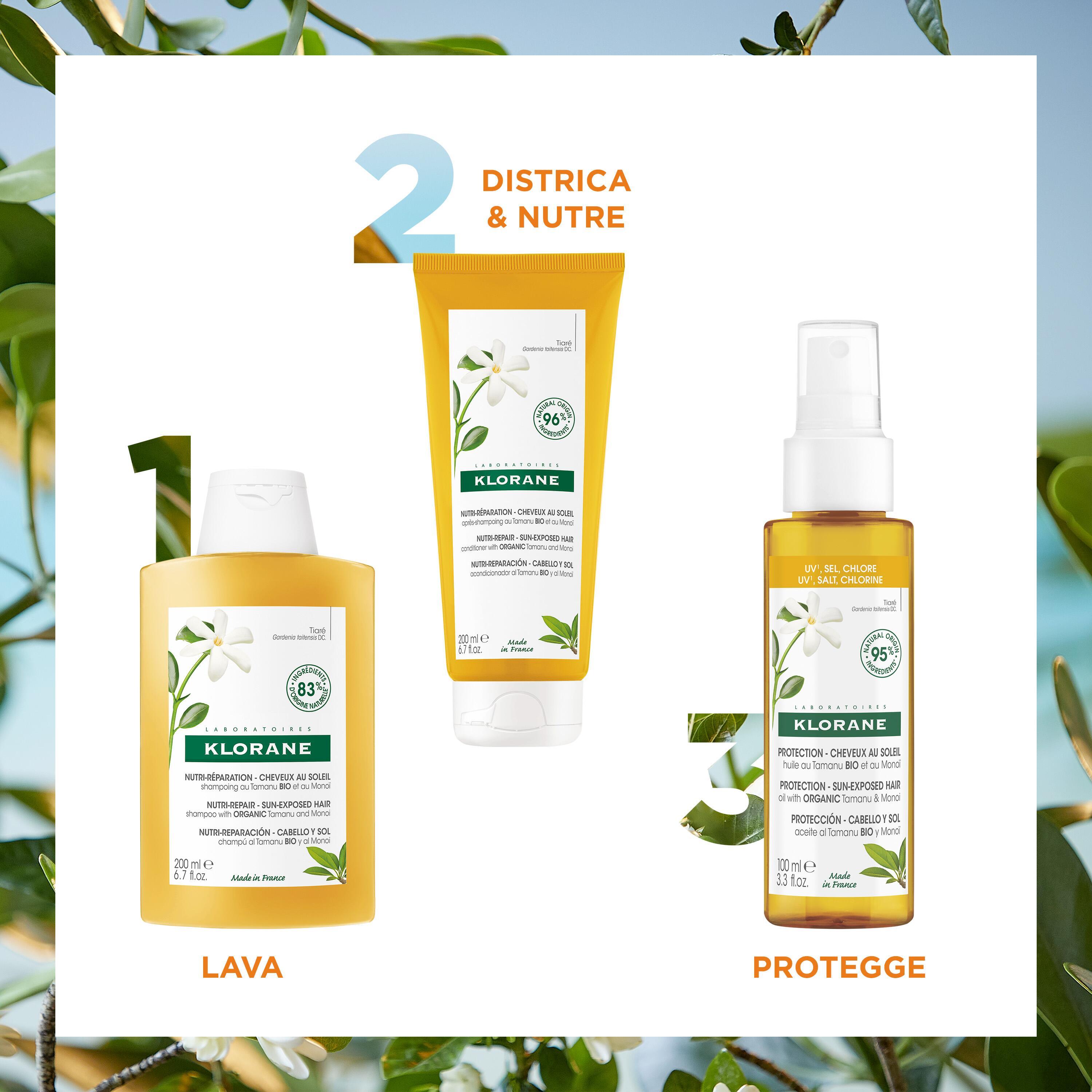Klorane - Shampoo Doposole Nutritivo Al Tamanu Bio E Monoï 200 ml