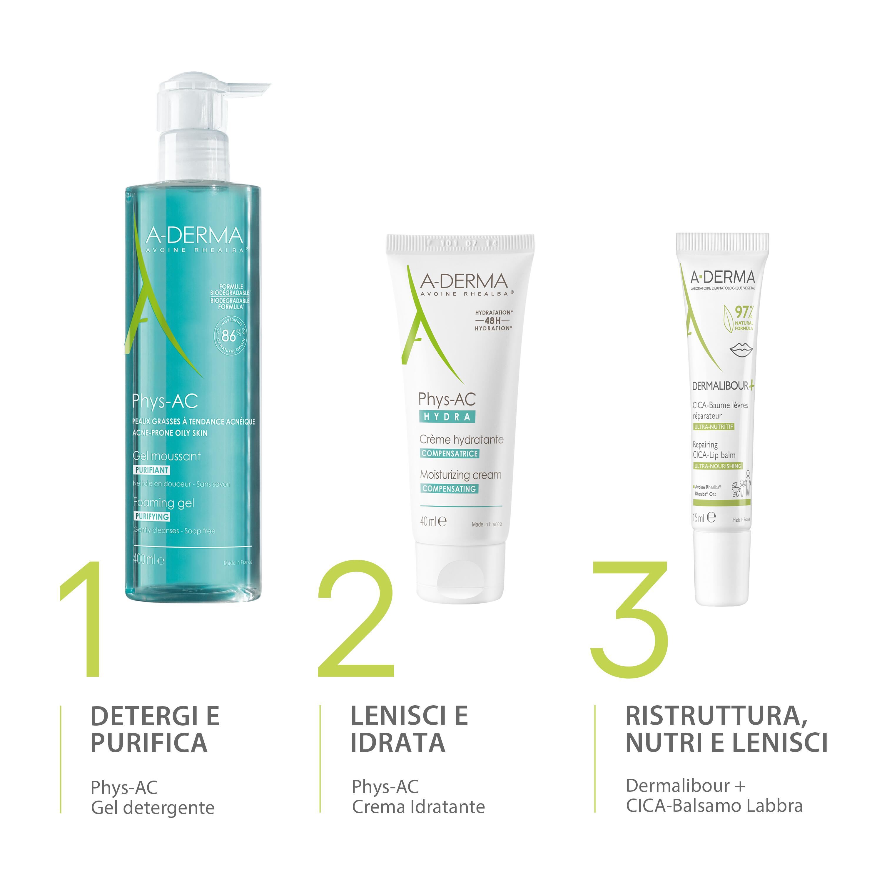 A-Derma Dermalibour+ - Cica Balsamo Labbra Ristrutturante Per Pelle Irritate E Screpolate 50 ml 