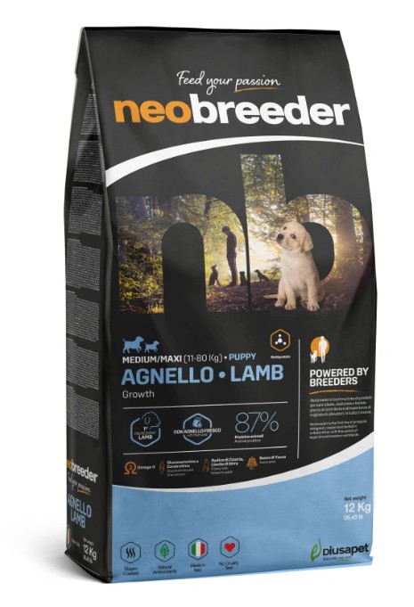 NEOBREEDER DOG PUPPY LAMB MEDIUM MAXI KG 12 - P10249