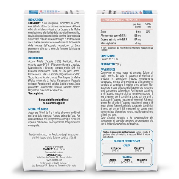 Libratux Integratore 200 ml Libratux Integratore 200 ml