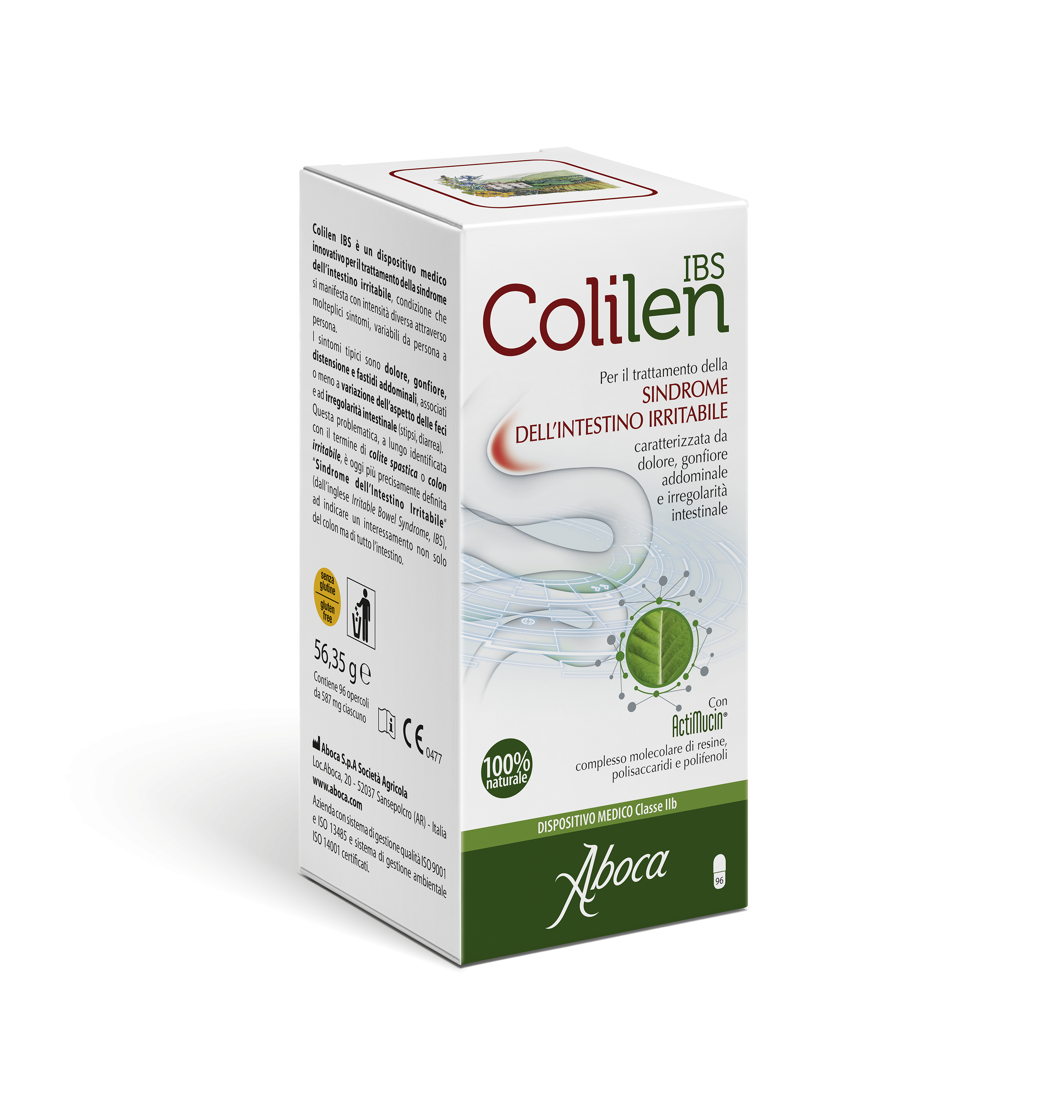 Colilen IBS - Sindrome dell'intestino irritabile - 96 opercoli - DISPOSITIVO MEDICO Classe II b