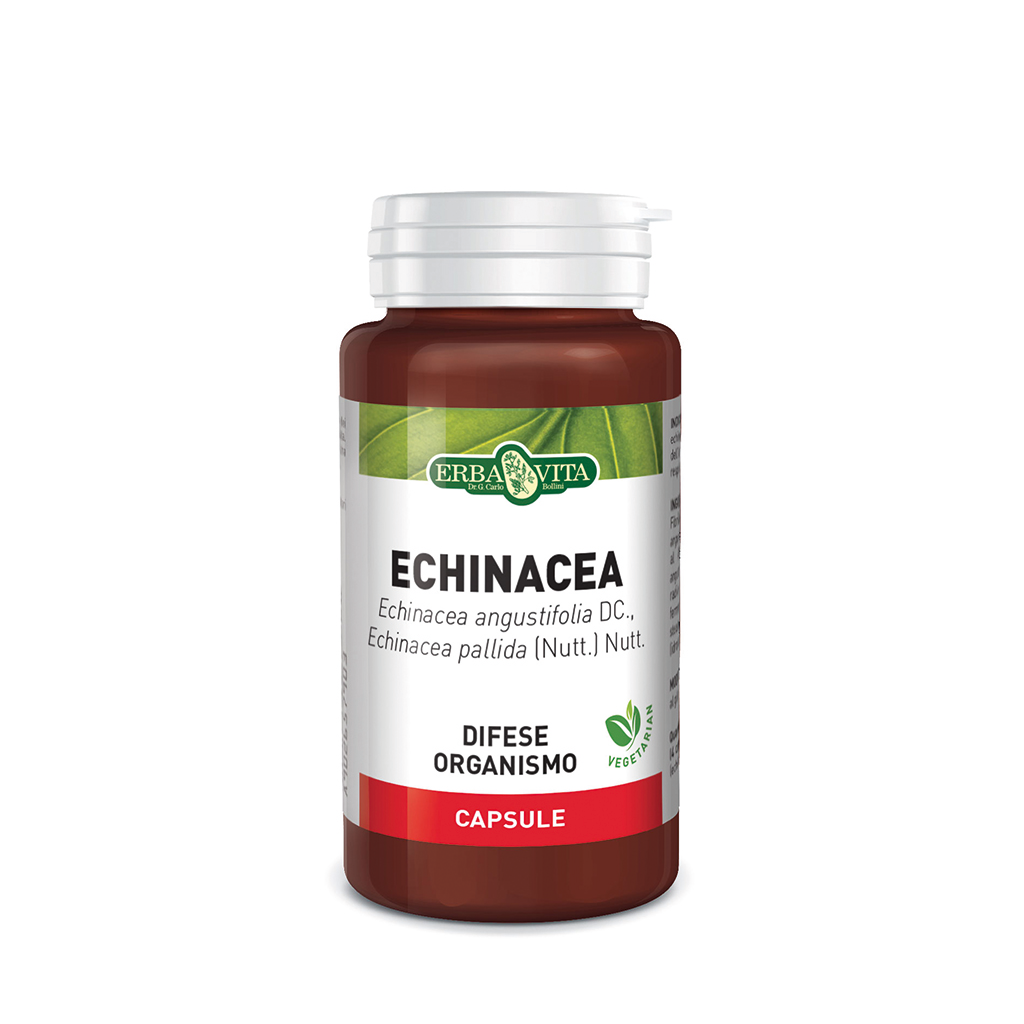Erba Vita Echinacea Integratore Difese dell?Organismo 60 Capsule 500 mg Erba Vita Echinacea Integratore Difese dell?Organismo 60 Capsule 500 mg