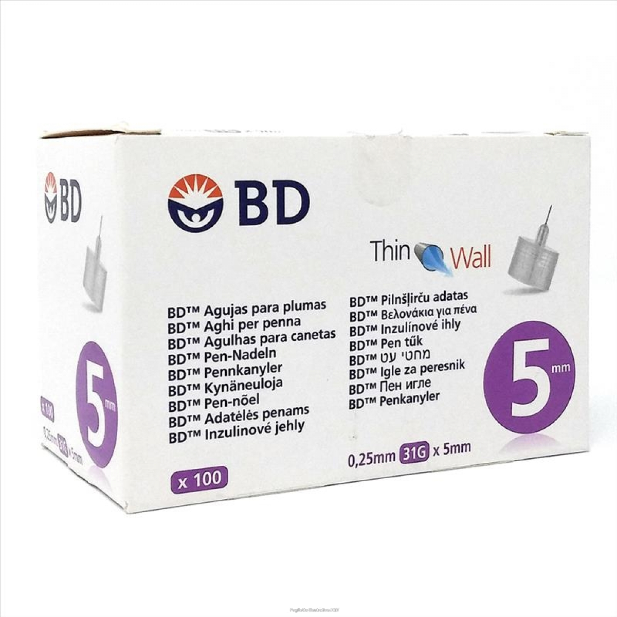 AGO THINWALL BD G31 5MM 100PZ