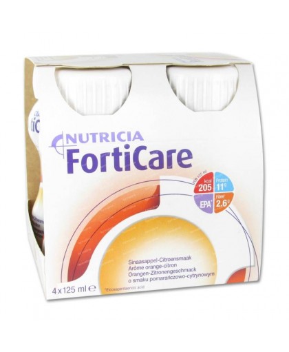 Forticare Integratore Nutrizionale Gusto Arancia Limone 4x125 ml Forticare Integratore Nutrizionale Gusto Arancia Limone 4x125 ml