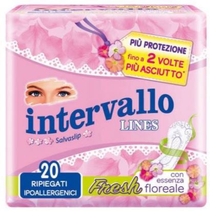 Lines Intervallo Fresh Assorbenti Ripiegati 20 Pezzi Lines Intervallo Fresh Assorbenti Ripiegati 20 Pezzi