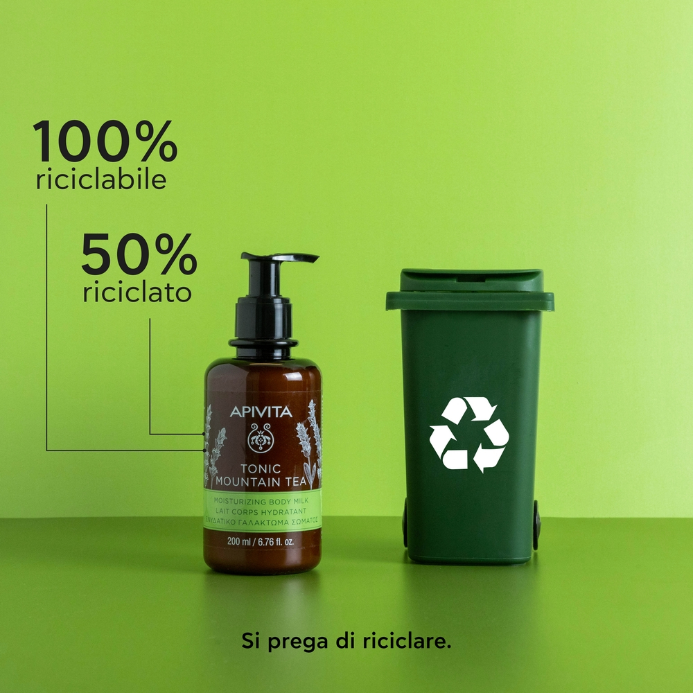 Apivita Latte Corpo Idratante Tonic Mountai Tea al Tè di Montagna 200ml Apivita Latte Corpo Idratante Tonic Mountai Tea al Tè di Montagna 200ml