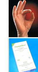 FarmaGlove Guanti in Vinile Monouso Non Sterili Misura Media 100 Pezzi