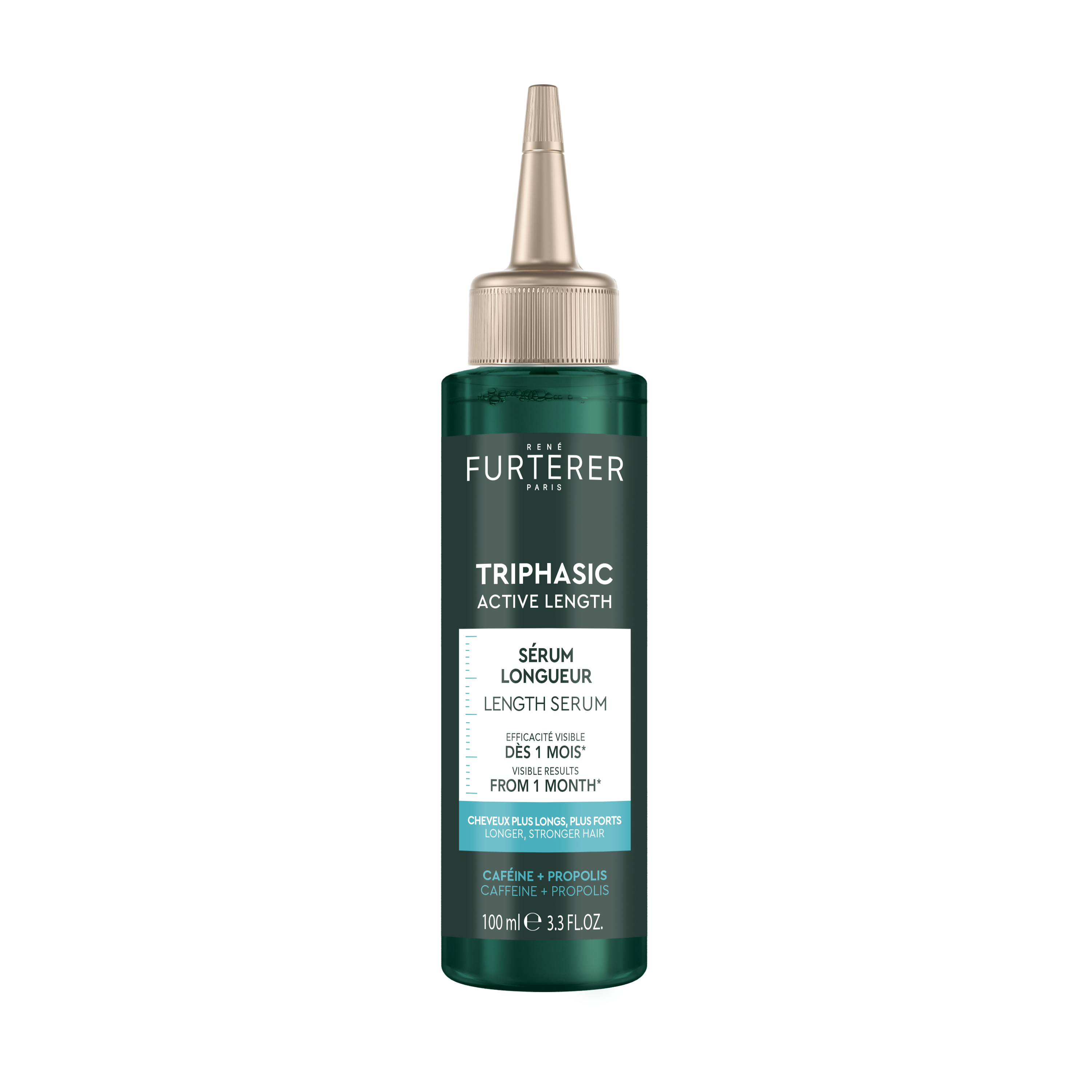 René Furterer Triphasic Active Grow  Siero acceleratore di crescita fisiologica, capelli più forti e lunghi, con cheratina e caffeina, 100 ml 