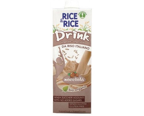 Rice&Rice Bevanda di Riso alla Nocciola Biologica Senza Glutine 1 L Rice&Rice Bevanda di Riso alla Nocciola Biologica Senza Glutine 1 L