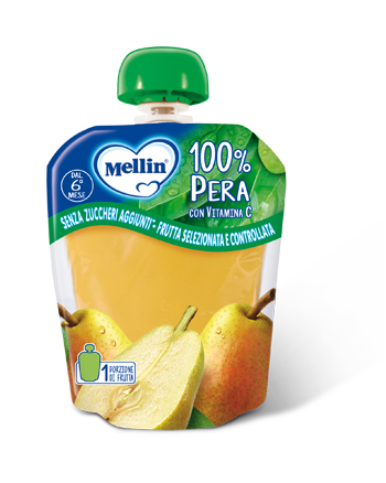 Mellin 100% Pera merenda 90g Mellin 100% Pera merenda 90g