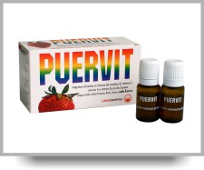Puervit Integratore 10 Flaconcini da 10 ml Con Tappo Serbatoio
