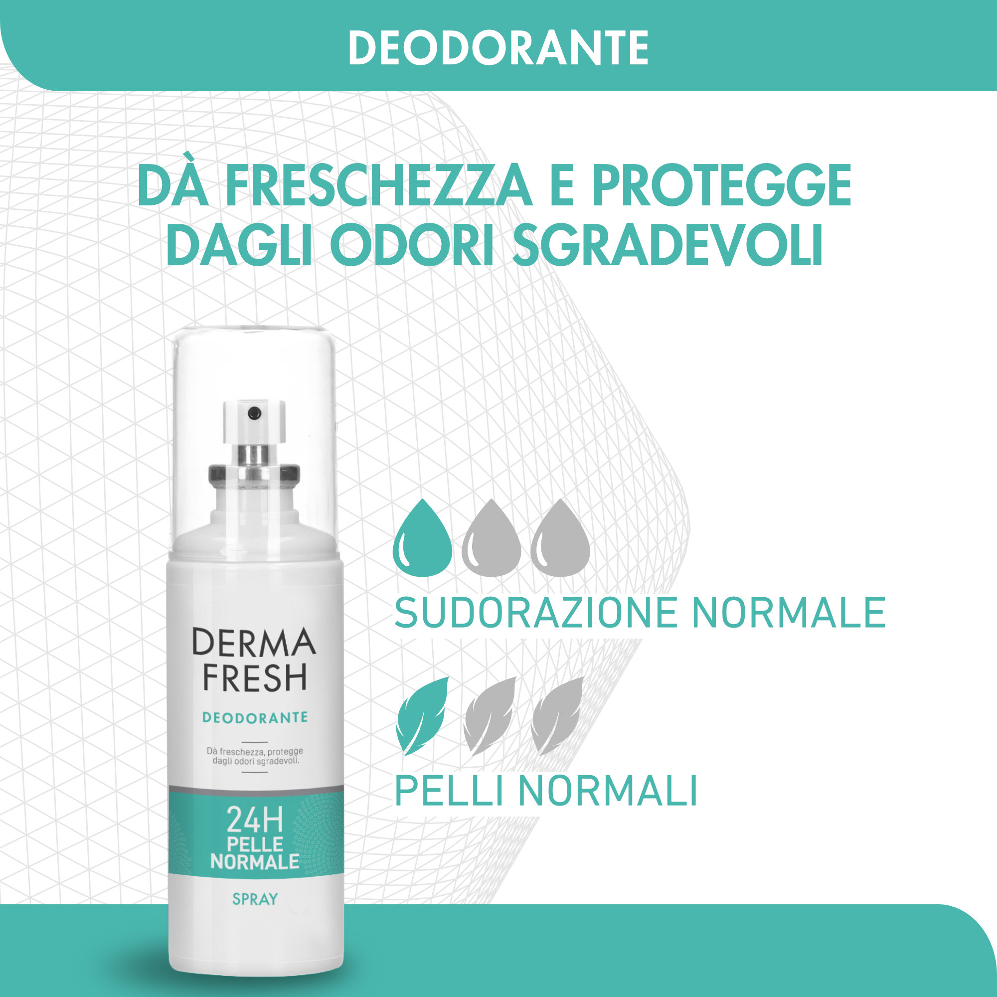 Dermafresh 24H Pelle Normale - Deodorante Spray 100 ml