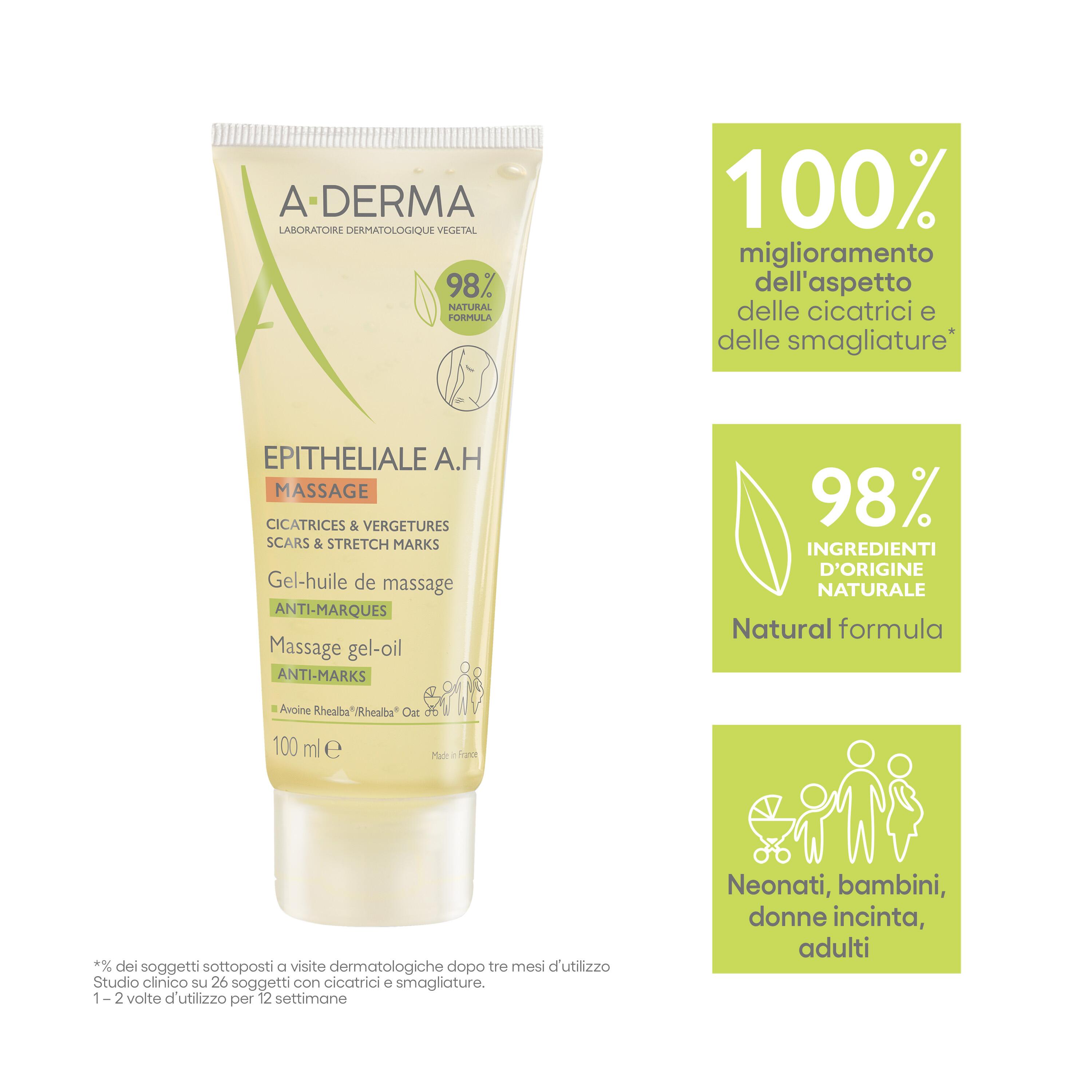 A-Derma Epitheliale A.H. Ultra Repair - Gel-Olio Massaggio Per Cicatrici E Smagliature 100 ml