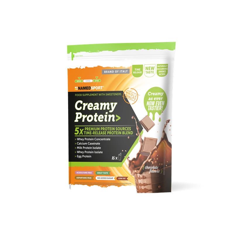 Named Sport - Creamy Protein Chocolate Polvere 500 g - Proteine Del Siero Del Latte