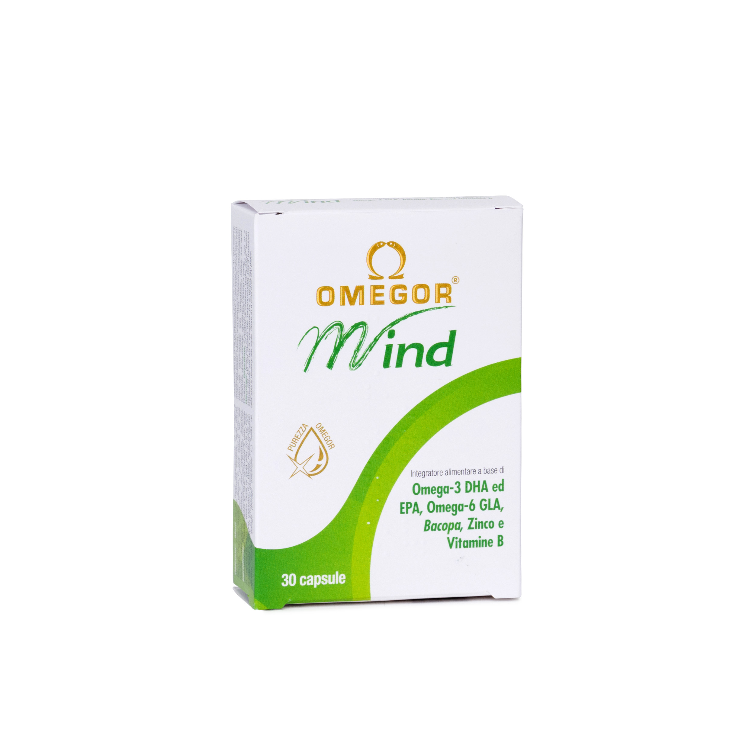 Omegor Mind - Integratore per la memoria e le funzioni cognitive - 30 perle Omegor Mind - Integratore per la memoria e le funzioni cognitive - 30 perle