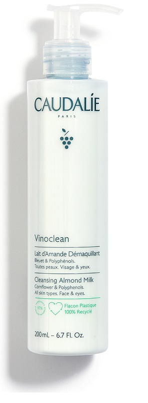Caudalie Vinoclean Latte Di Mandorla Struccante Delicato Viso e Occhi 200 mL