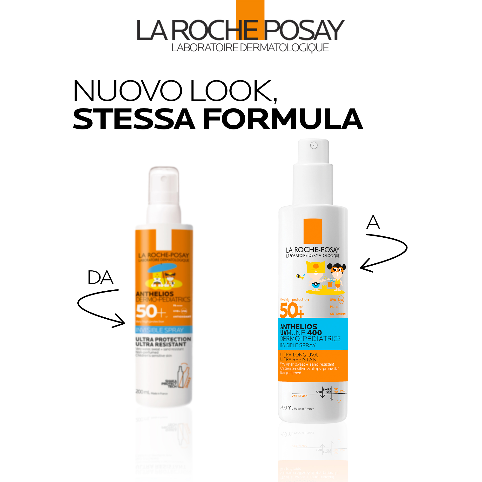 La Roche-Posay - Anthelios Uvmune 400 Dermo-Pediatrics Spray Invisibile SPF50+ Bambini 200 ml