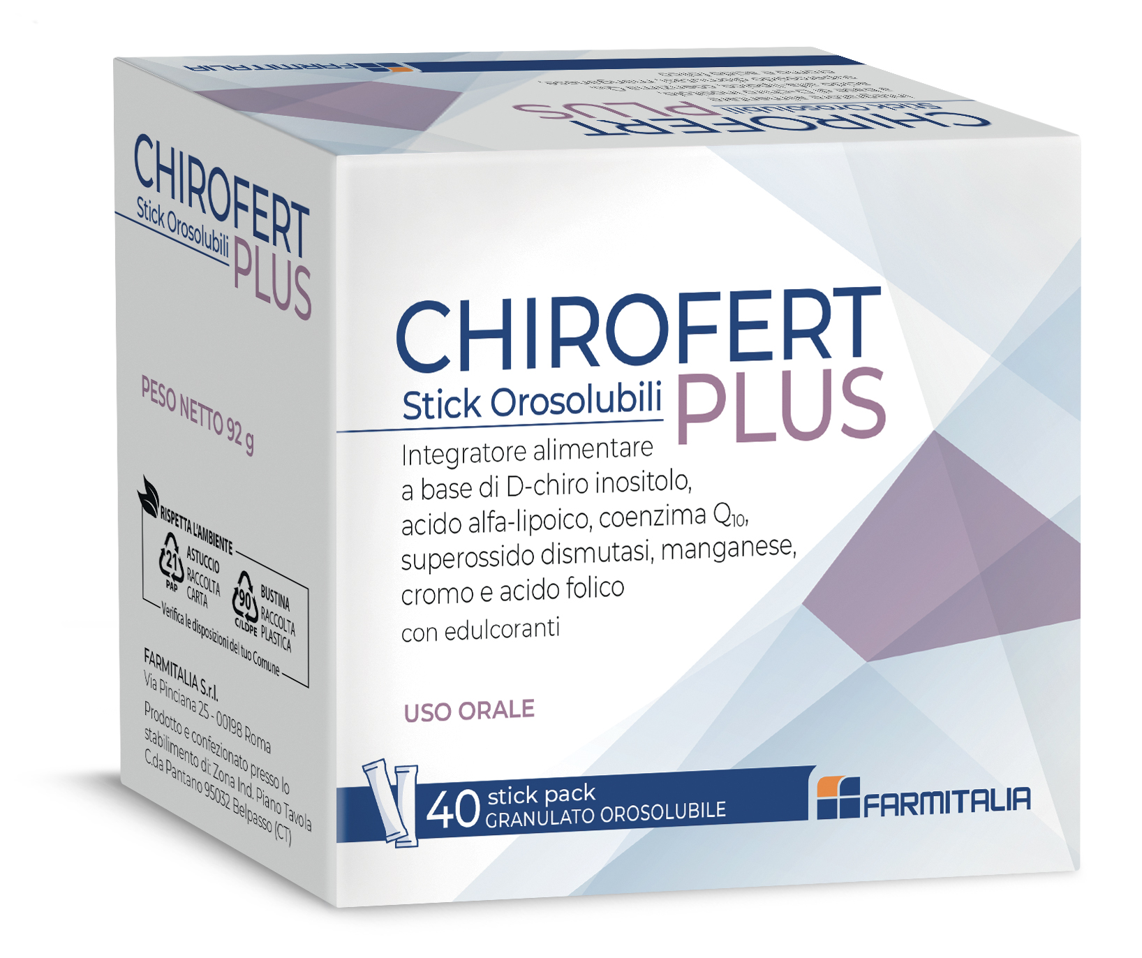 Chirofert Plus 40 Stick Pack Granulato Orosolubile