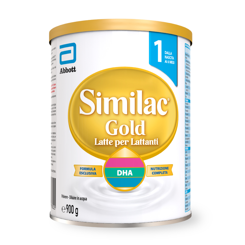 Similac Gold 1 Latte per Lattanti Latte in Polvere per Neonati dalla nascita ai 6 mesi 900g 